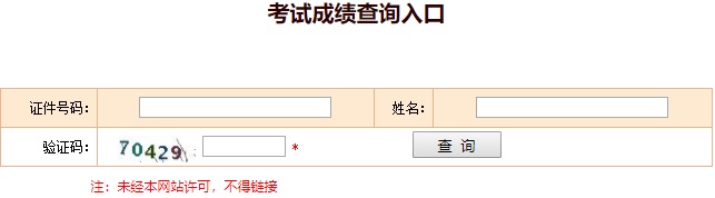 执业药师成绩查询入口