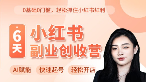 6天小红书实战创收营（特惠）
